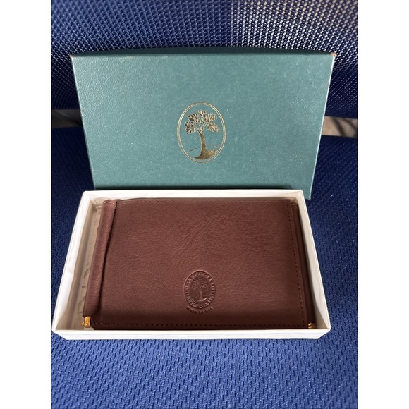 Levenger Other - Levenger Fine Leather Men's Double Clip Wallet Brown NIB